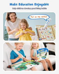 Livre audio interactif : Stylo parlant éducatif, jouets sensoriels pour l'autisme, plus de 500 activités d'apprentissage, livres illustrés en anglais pour tout-<span class=keywords><strong>petits</strong></span> garçons et filles - Product Image 5