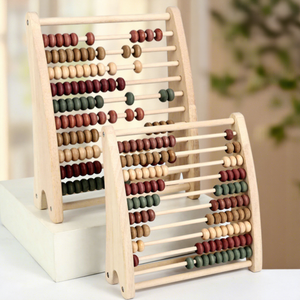Abaque <span class=keywords><strong>en</strong></span> <span class=keywords><strong>bois</strong></span> classique Montessori, perles de comptage mathématiques, jouet éducatif d'apprentissage de l'arithmétique, abaque pour enfants, préscolaire, salle de classe - Product Image 2
