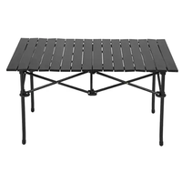 Table de camping pliante en aluminium bjflamingo Table pliante à hauteur réglable Table de plage pliante