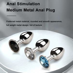 Original Luxus 3-teilige Edelstahl Anal Butt Plug Set Unisex Fetisch Schmuck Design für Anal Masturbation Sexspielzeug - Product Image 3