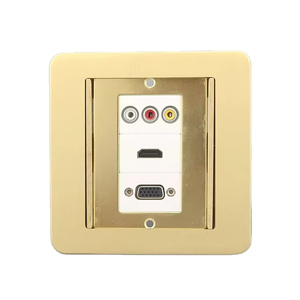 Seto giấu loại sàn Ổ cắm âm thanh RCA AV + VGA + HDTV nối tường tấm không thấm nước ổ cắm Keystone sàn đựng - Product Image 1