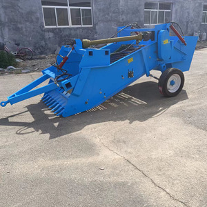 Ramasse-pierres multifonctionnel pour tracteur agricole, machine de déchiquetage de roches agricoles bleue - Product Image 4