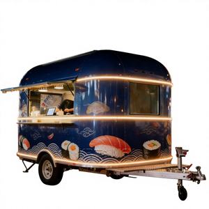 Remorque alimentaire mobile en fibre de verre, cuisine temporaire, homologuée DOT CE VIN, pour festivals et événements saisonniers - Product Image 1