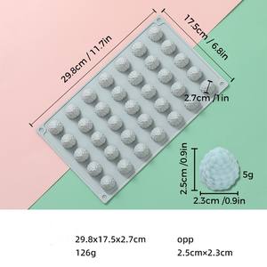 Pinecone Design Silicone Cake Molds Food-Grade Reusable Cute Silicone Magnetic <b>Chocolate</b>, Candy & Ice DIY Mold - Product Image 6