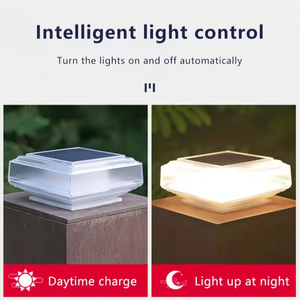 Lampadaire solaire LED, lumière chaude, pour poteau, jardin, sol, extérieur, rechargeable, pour pelouse, allée, éclairage paysager - Product Image 5