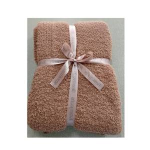 Couverture magique verte super douce de luxe aux États-Unis meilleure vente de couleur marron nouvelle technologie en fil à plumes en <span class=keywords><strong>tricot</strong></span> uni pour bébé adulte - Product Image 1