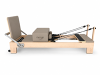 Reformer Pilates en érable avec roue, machine commerciale pour entraînements avancés anti-résistants, studio de Pilates haut de gamme
