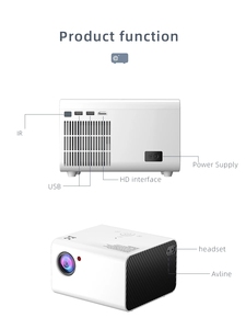โปรเจคเตอร์ Salange T10 ระบบแอนดรอยด์ ความละเอียดเนทีฟ 1080P รองรับ 5G Wifi บลูทูธ โปรเจคเตอร์โฮมเธียเตอร์ โปรเจคเตอร์วิดีโอแบบพกพาสำหรับใช้งานนอกสถานที่ - Product Image 3
