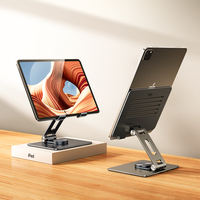 X59 usine support de téléphone portable en aluminium pliable de bureau rotatif à 360 degrés pour téléphone et tablette support en métal Durable réglable