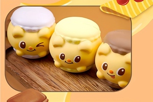Caja Misteriosa Real Nido: Adorno Coleccionable de Oso de PU Ecológico Reutilizable de Ascenso Lento, Juego de Mesa Familiar Divertido - Product Image 4