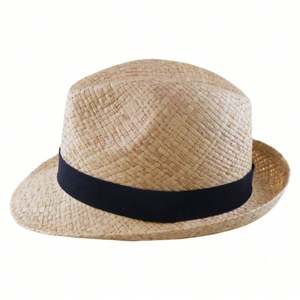 Sombrero Fedora de Rafia Tejido a Mano, Estilo Natural, para Mujer y Hombre, Verano 2025, para Viajes, Playa, Vacaciones, Protección Solar - Product Image 4