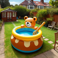 Kommerzieller Familien-Außenpool Großer PVC-Wasserspiel-Aufblaspool für Kinder und Erwachsene