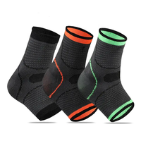 Soutien de cheville en tricot élastique de protection respirante en nylon unisexe