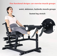 Machine à rallonger et à friser les jambes multifonction réglable à 6 positions, banc d'entraînement pour la salle de sport à domicile.