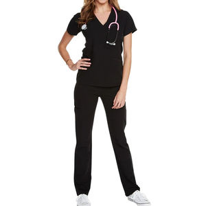 YH OEM Personalización Elegante Moda Grises Anatomía Rojo 4xl Yoga Cintura Pantalones Conjuntos <span class=keywords><strong>de</strong></span> uniformes <span class=keywords><strong>de</strong></span> enfermería Exfoliante médico para niñas altas - Product Image 3