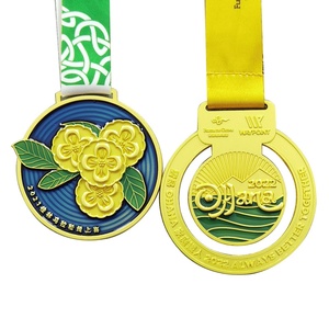 Fabricante de Medallas Oneway, Medalla Deportiva 3D de Metal Dorado para Triatlón, Maratón y Carreras, Trofeos y Medallas Personalizadas al por Mayor - Product Image 3