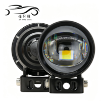 Projecteur LED bicolore JHS Mini, phare de conduite, faisceau Hi-Lo, projecteur auxiliaire pour moto, VTT, scooter, 9-30V, étanche, OEM