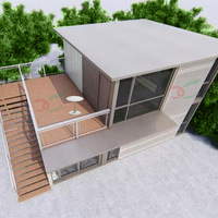 Maison préfabriquée modulaire de luxe, villa, hôtel, maison avec cuisine, prix d'usine en Chine, prix avantageux, conception composite