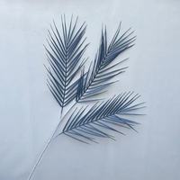 Feuilles de palmier Areca artificielles de haute qualité, faites à la main, à 3 branches, série Forêt, pour la décoration intérieure