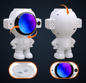 Nouveau étoilé gal axy océan nuit <span class=keywords><strong>lampe</strong></span> debout Spaceman bureau bleu dent astronaute projecteur de lumière avec télécommande - Product Image 4