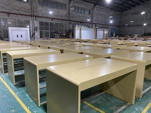 Mesas de madera de chapa natural, tamaño personalizado, apertura de nueva tienda, diseño interior, fabricación de <span class=keywords><strong>materiales</strong></span> de tienda de teléfono - Product Image 6