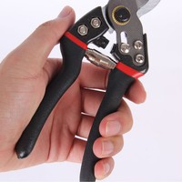 Zware snoeischaar voor tuinieren, fruitbomen snoeien, bloemstukken & takken knippen - V3 Model Rood/Zwart/Grijs