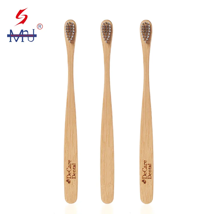 Natural biodegradable wood eco natural tooth brush bamboo toothbrush 100% organic