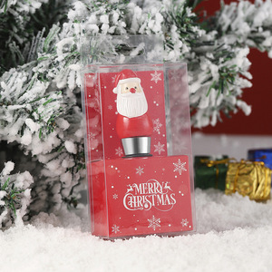 Santa Claus <b>Wine</b> <b>Stopper</b> Plastic Christmas Bottle Decor Red <b>Wine</b> Accessory - Product Image 2