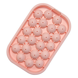 Moldes de silicona de grado alimenticio para alimentos congelados, bandeja redonda para cubitos de hielo para whisky, helados y otras bebidas - Product Image 5