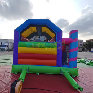 Kids outdoor party jumping <b>bounce</b> house combo slide castillo hinchable inflatable unicorn bouncy <b>castle</b> - Product Image 5