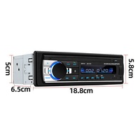 Reproductor de MP3 para Coche JSD-520 7388 4x60W de Potencia Radio Audio 12V-24V Opcional BT/USB/TF/AUX 1 Din OEM/ODM