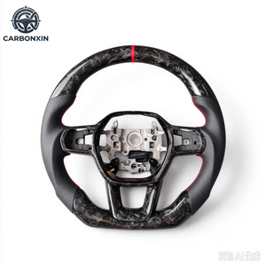 พวงมาลัยคาร์บอนไฟเบอร์สำหรับ Honda CRV HR-V Civic 11th Type R FL5 SI Acura Integra อุปกรณ์ตกแต่งรถยนต์ - Product Image 2