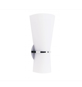 Luxury Style White Color Glass Material Lampshade Single <b>Light</b> <b>Wall</b> <b>Sconce</b> with Brushed Nickel Iron Base for Hotel - Product Image 6