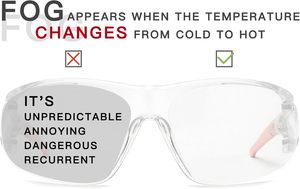 Lunettes de sécurité anti-bué<span class=keywords><strong>e</strong></span> enveloppantes ANSI <span class=keywords><strong>Z87</strong></span> en polycarbonate (PC) avec lentille non traité<span class=keywords><strong>e</strong></span> pour le cyclisme - Product Image 5