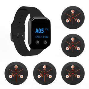 Sistema de Llamada Inalámbrico para Restaurantes BYHUBYENG, Reloj Impermeable, Comunicación FSK de Largo Alcance, Garantía de 12 Meses, Opciones en Negro/Rojo - Product Image 2