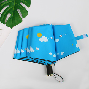 Ombrelle d'extérieur pliable, impression de soleil et de <span class=keywords><strong>fleur</strong></span>, <span class=keywords><strong>parapluie</strong></span> de voyage manuel - Product Image 3