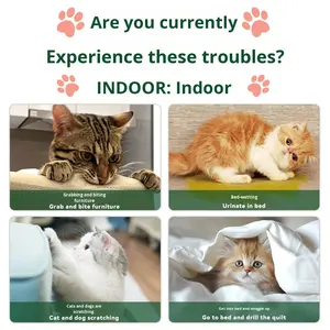 เม็ดยาไล่แมวสีขาวแบบย่อยสลายได้เป็นมิตรกับสิ่งแวดล้อม0.5กก. เม็ดป้องกันรอยขีดข่วนที่ปัสสาวะ - Product Image 2