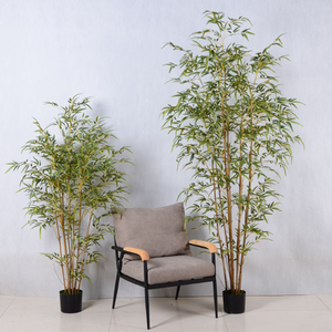 <span class=keywords><strong>Bambou</strong></span> artificiel en plastique d'arbre de plante de <span class=keywords><strong>bambou</strong></span> <span class=keywords><strong>vert</strong></span> de décoration à la maison réaliste avec le pot - Product Image 3