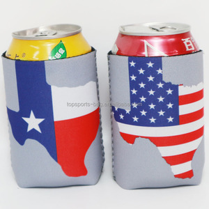 Pewarna sublimasi bendera <span class=keywords><strong>Texas</strong></span> dapat dilipat bir dapat pendingin 12 oz minuman Neoprene dapat mencakup lengan - Product Image 4