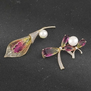 Fabricant sur mesure de broches pour femmes, boucles de foulard en soie, corsages en cristal et accessoires de bijouterie, avec strass et zircon - Product Image 3