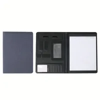 Carpeta Profesional de Cuero PU Tamaño A4, Portafolio para Escribir, para Entrevistas, Currículum, Tarjetas de Visita, Carpeta de Archivo Tamaño Carta