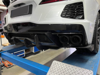 Diffuseur arrière en fibre de carbone C8 pour Chevrolet Corvette C8 2 portes Targa Top Coupé 2020-2021