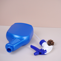 Bouteille pulvérisateur à gâchette ergonomique en PEHD de 350 ml et 600 ml, bleue et violet lilas, vide, en plastique, pour solution nettoyante – Vente en gros