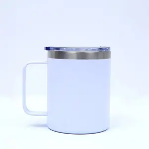 High-quality 12oz Handle Cup 304 Stainless Steel Gym Insulation Mugs With Handle Custom Logo