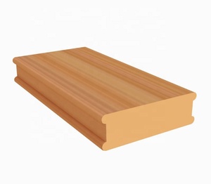 Tube creux en <span class=keywords><strong>bois</strong></span> composite WPC, billes de <span class=keywords><strong>bois</strong></span> de teck pour la décoration murale intérieure, cloison de séparation 120*60mm Chine - Product Image 2