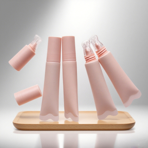 Sang trọng Nude màu hồng pha lê Head <span class=keywords><strong>Lipgloss</strong></span> Hose tùy chỉnh sang trọng nhựa Lip Gloss bao bì Lip Balm <span class=keywords><strong>container</strong></span> Màn hình in ấn - Product Image 2