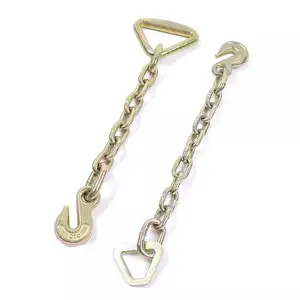 Heavy Duty G70 Truck Chain Trailer Chain With Clevis Grab Hooks For Cargo Control