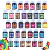 Échantillon Gratuit Direct Usine – Kit d'Art Pigmentaire DIY 34 Couleurs pour Teinture à la Main (Tie-Dye) – Poudre de Teinture à Froid (Sans Ébullition) OU NAN BAO