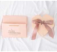 Caja de regalo con forma de corazón de amor, envoltorio de regalo de cumpleaños, corazón femenino, exquisito, brillante, cajas rígidas, tablero de papel gris