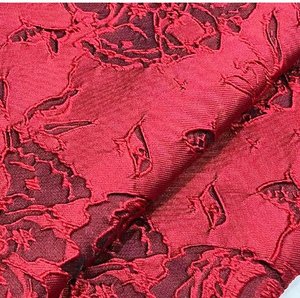 Thanh lịch bị mắc kẹt Rose Jacquard thời trang vải cao cấp ăn mặc Poncho áo khoác quần áo vải - Product Image 3